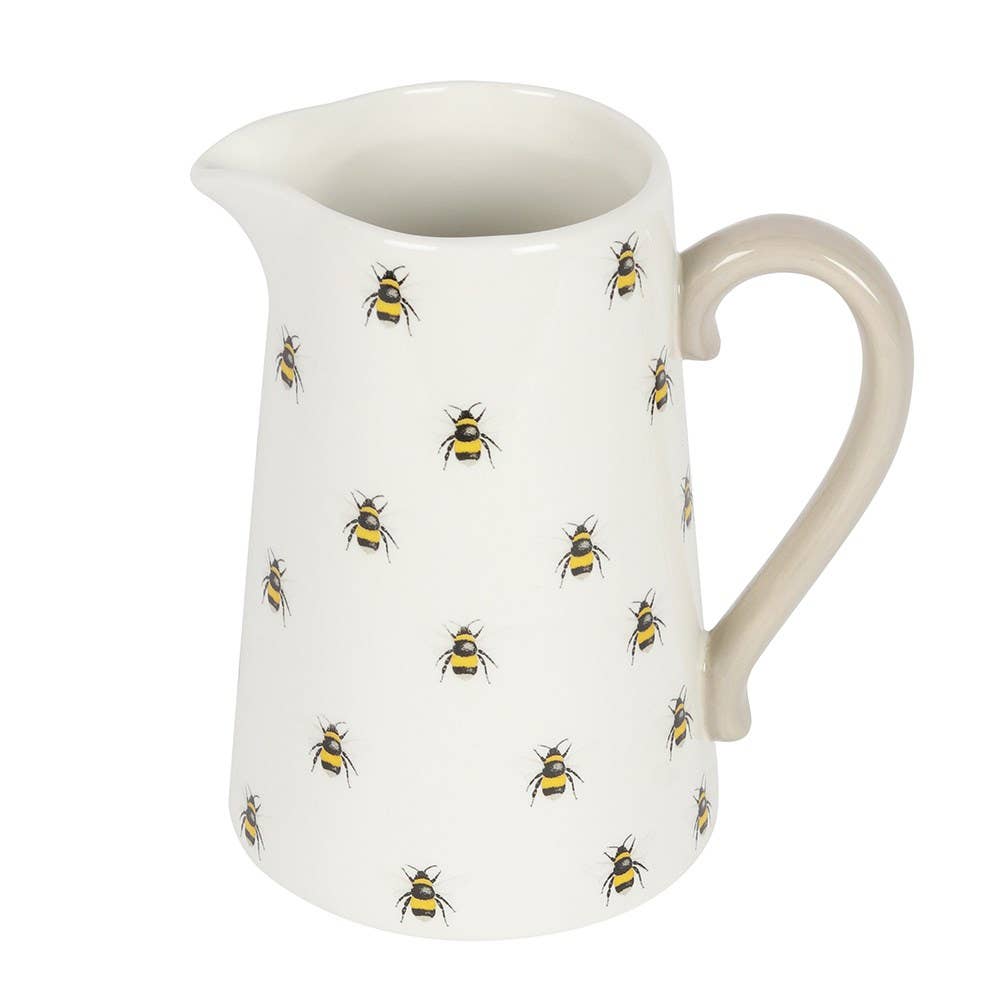 Bee Ceramic Flower Jug 17cm
