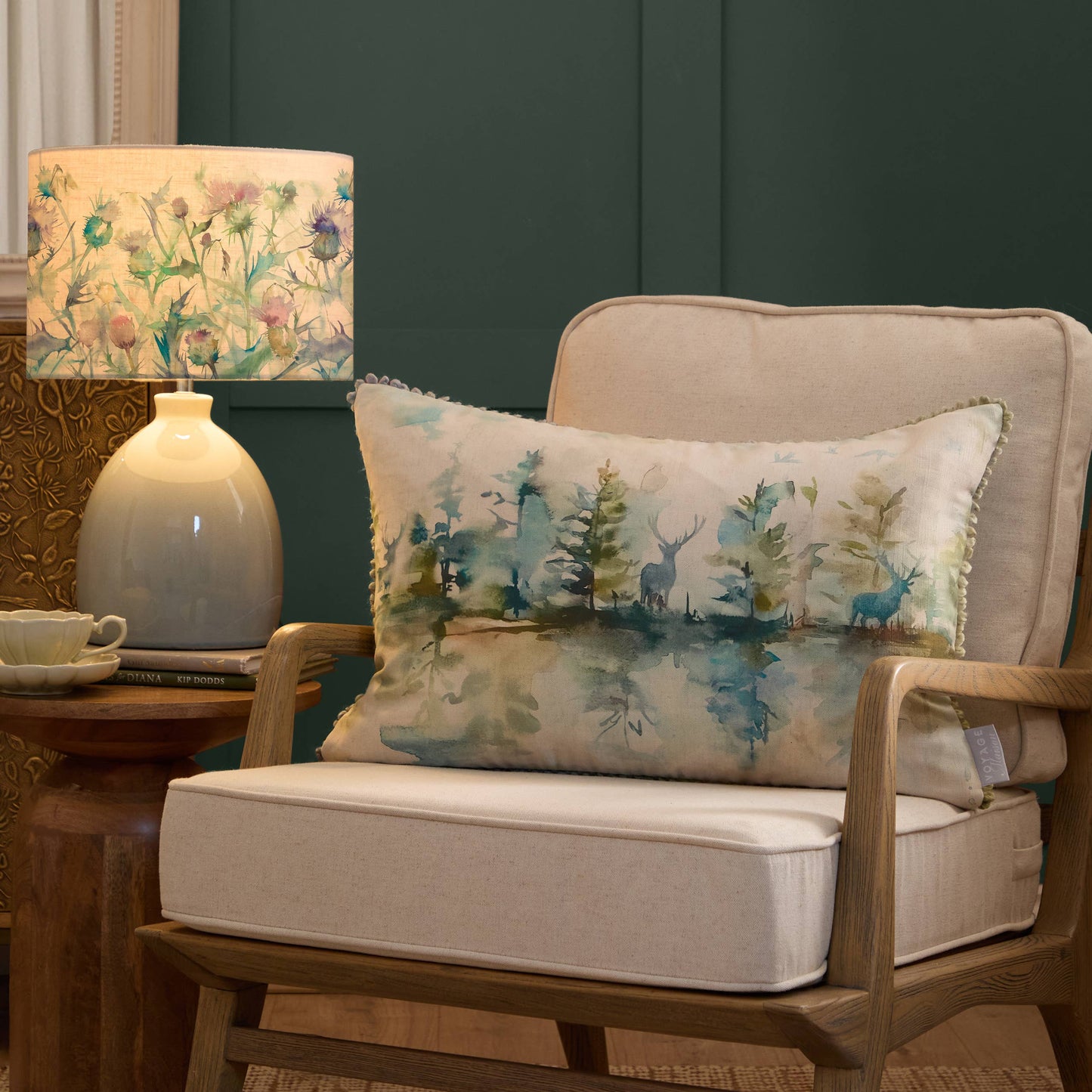 Voyage Maison Wilderness Cushion Topaz 40 x 60cm