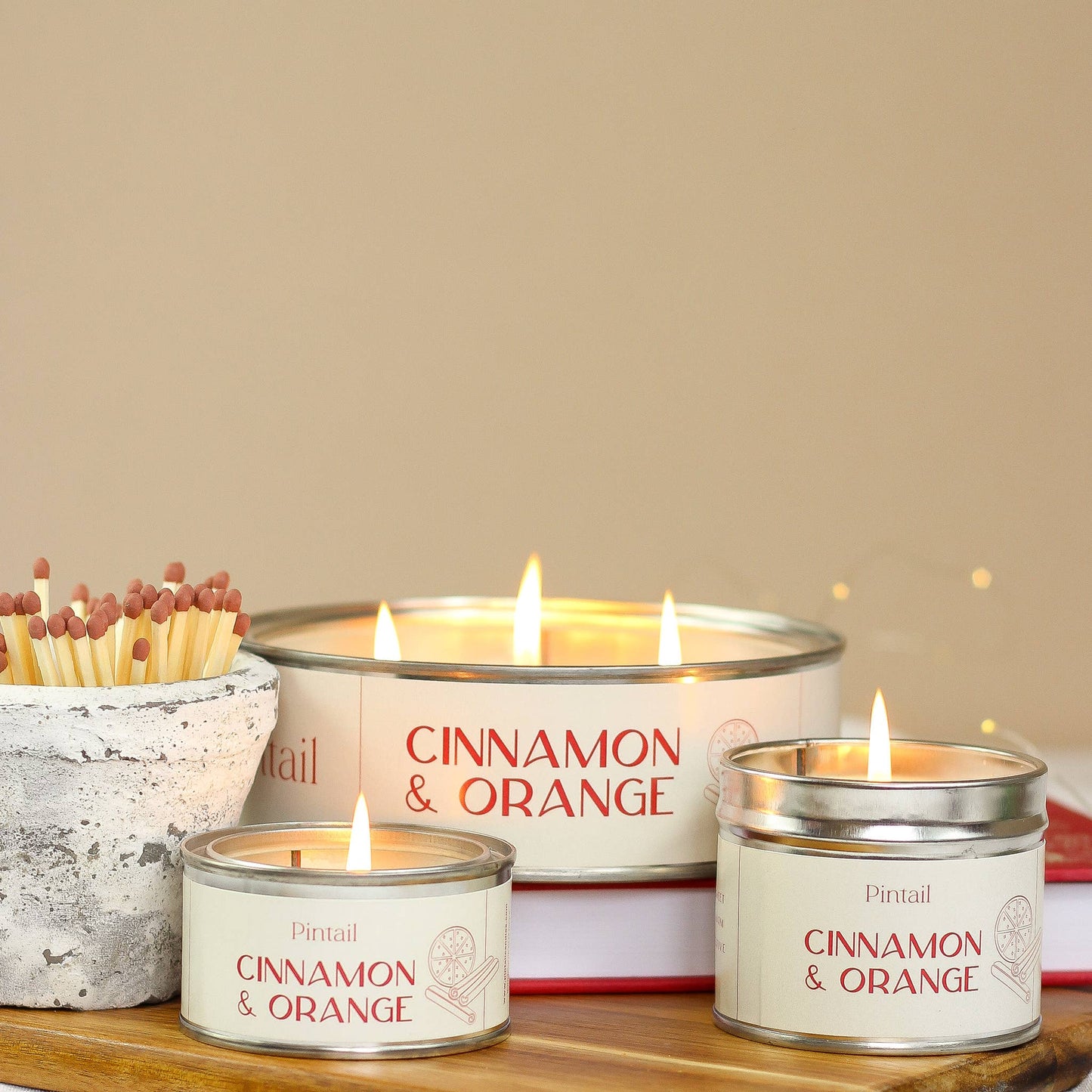 Cinnamon & Orange Classic Tin Candle I Christmas Candle