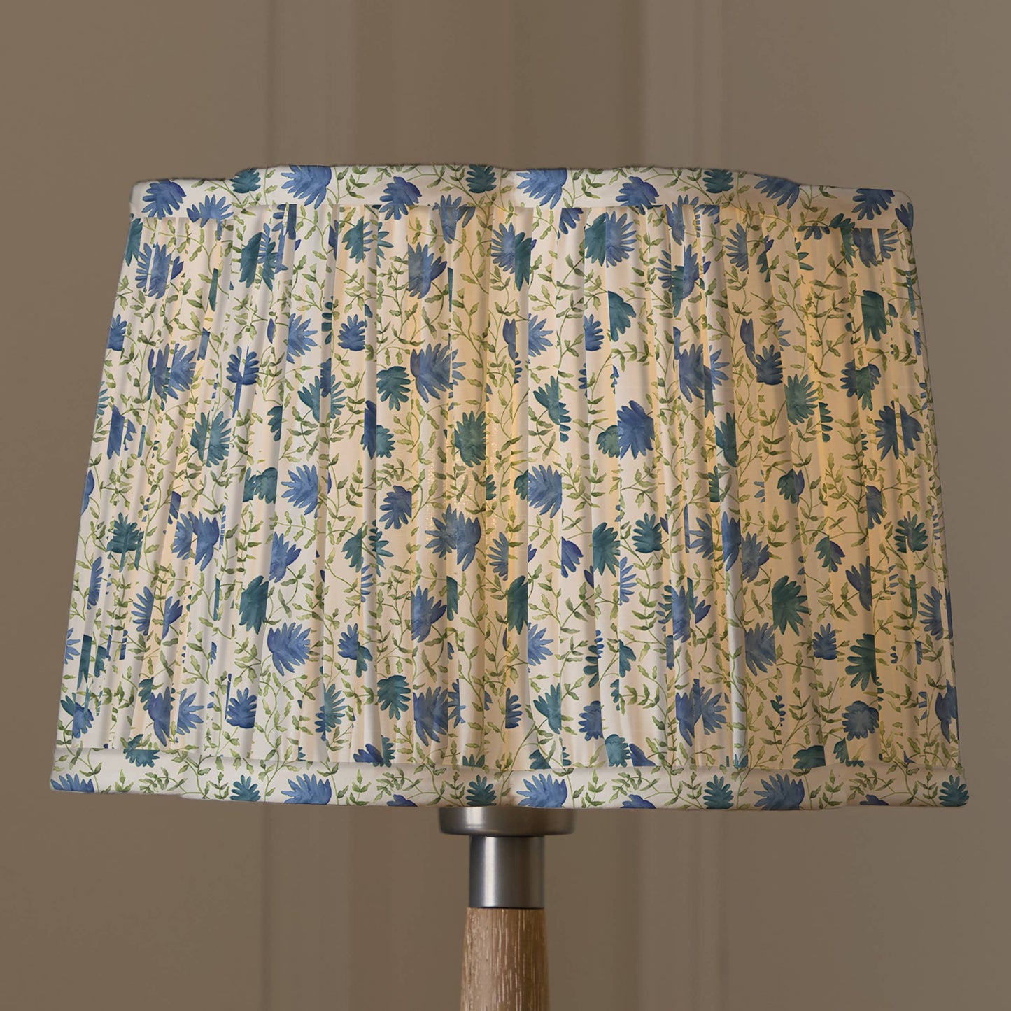 Voyage Maison Elai Pleated Scalloped Lamp Shade Denim 30cm