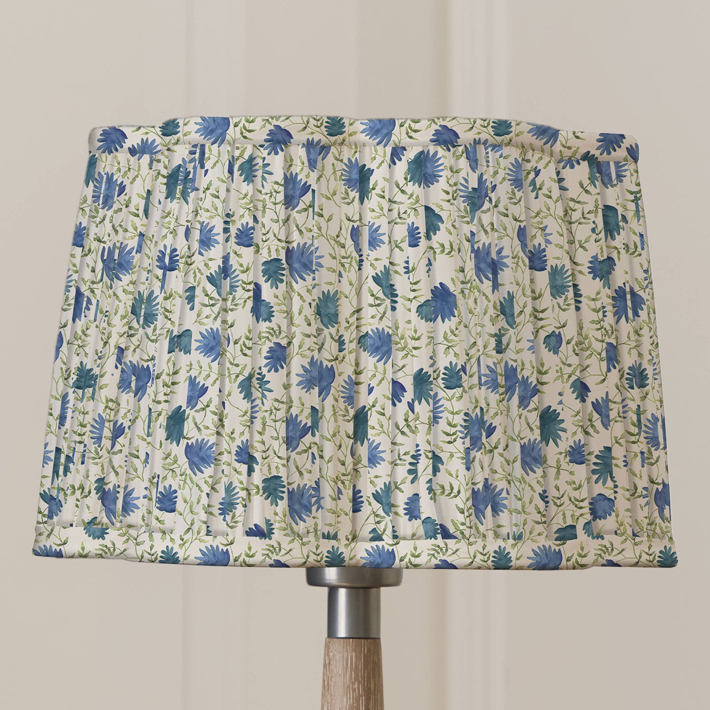 Voyage Maison Elai Pleated Scalloped Lamp Shade Denim 30cm