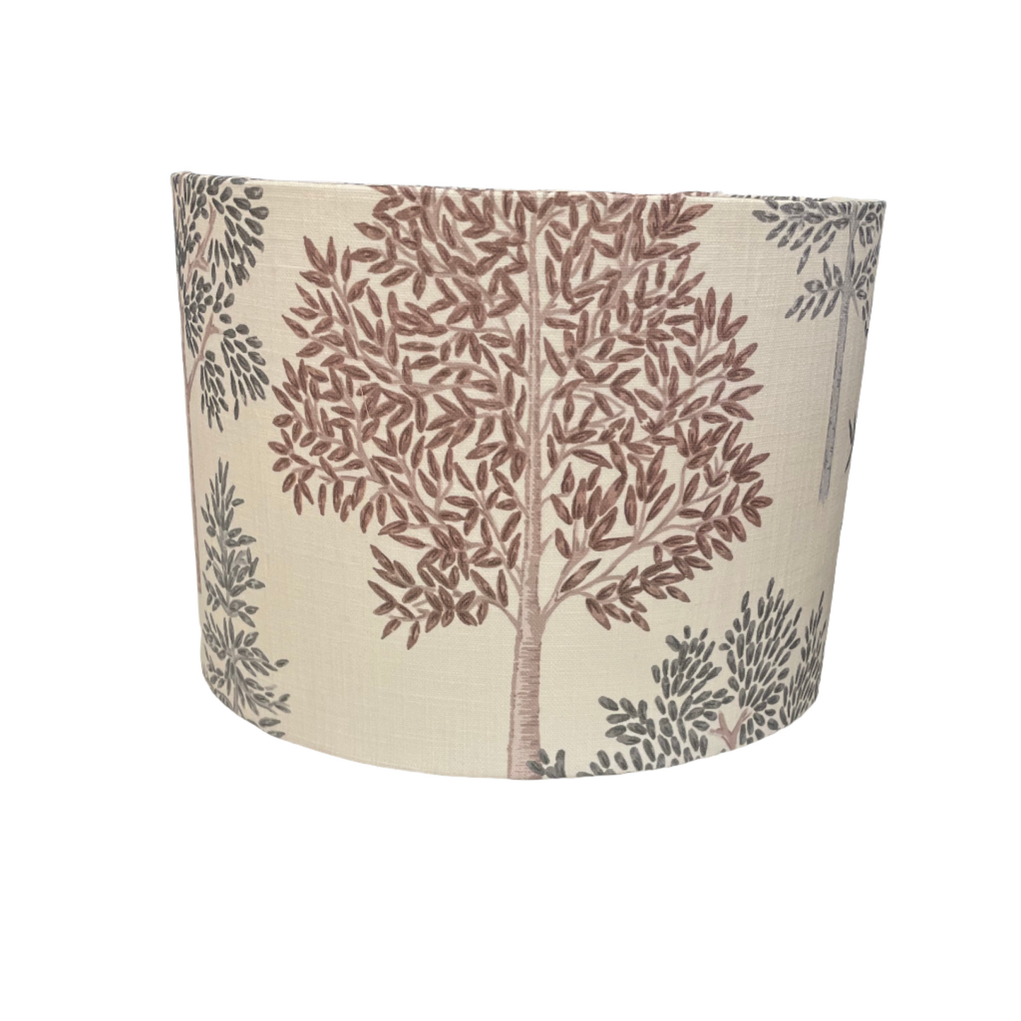 Raspberry Leaf Interiors Handmade Lampshade 30cm Drum Coppice Woodrose