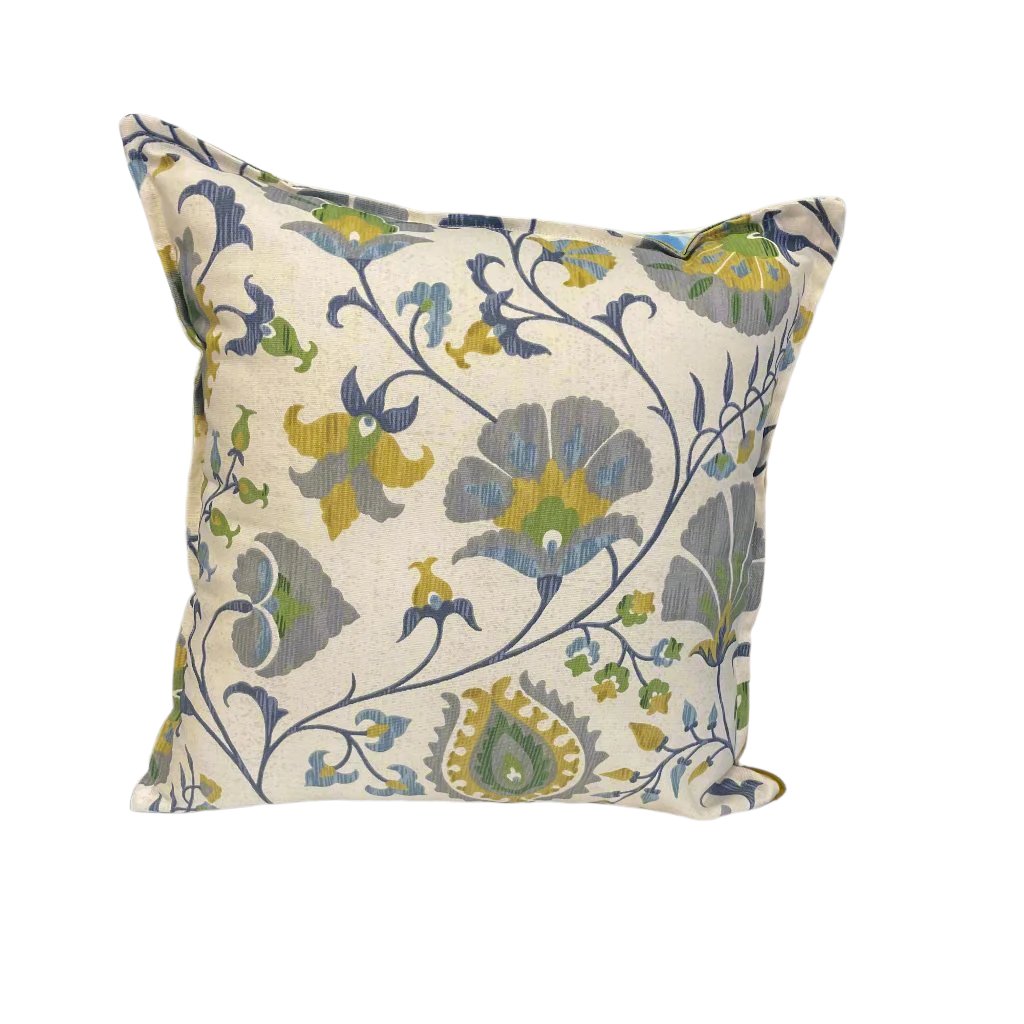 Raspberry Leaf Interiors 18" Square Cushion Chamonix Citrine