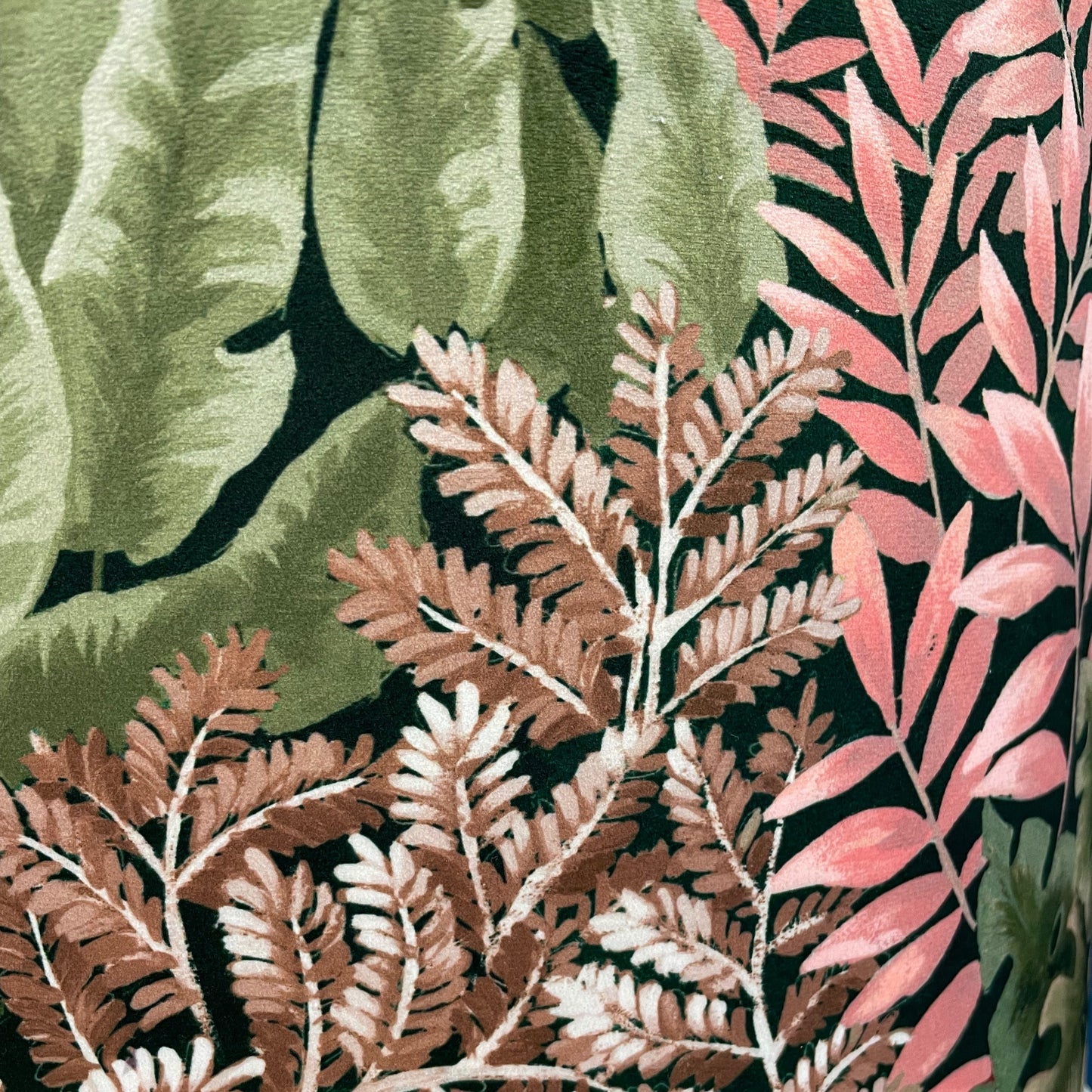 Raspberry Leaf Interiors Handmade Lampshade 40cm Drum Easy Fit Garden Wall Coral