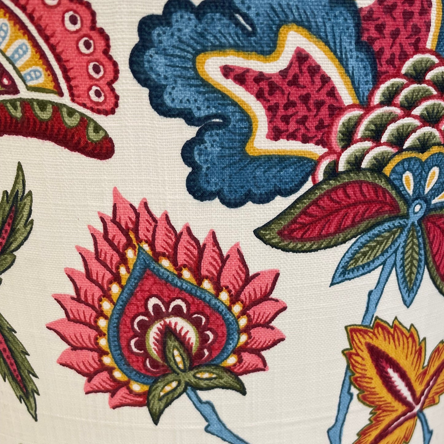 Raspberry Leaf Interiors 12" x 18", 30cm x45cm Cushion Summer Tapestry Jacobean Style Print