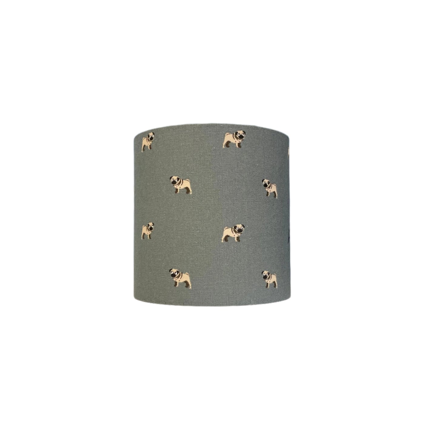 Raspberry Leaf Interiors Handmade Lampshade 20cm Drum Sophie Allport Pugs