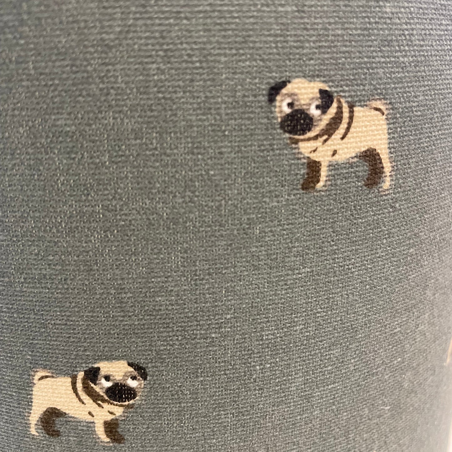 Raspberry Leaf Interiors Handmade Lampshade 20cm Drum Sophie Allport Pugs