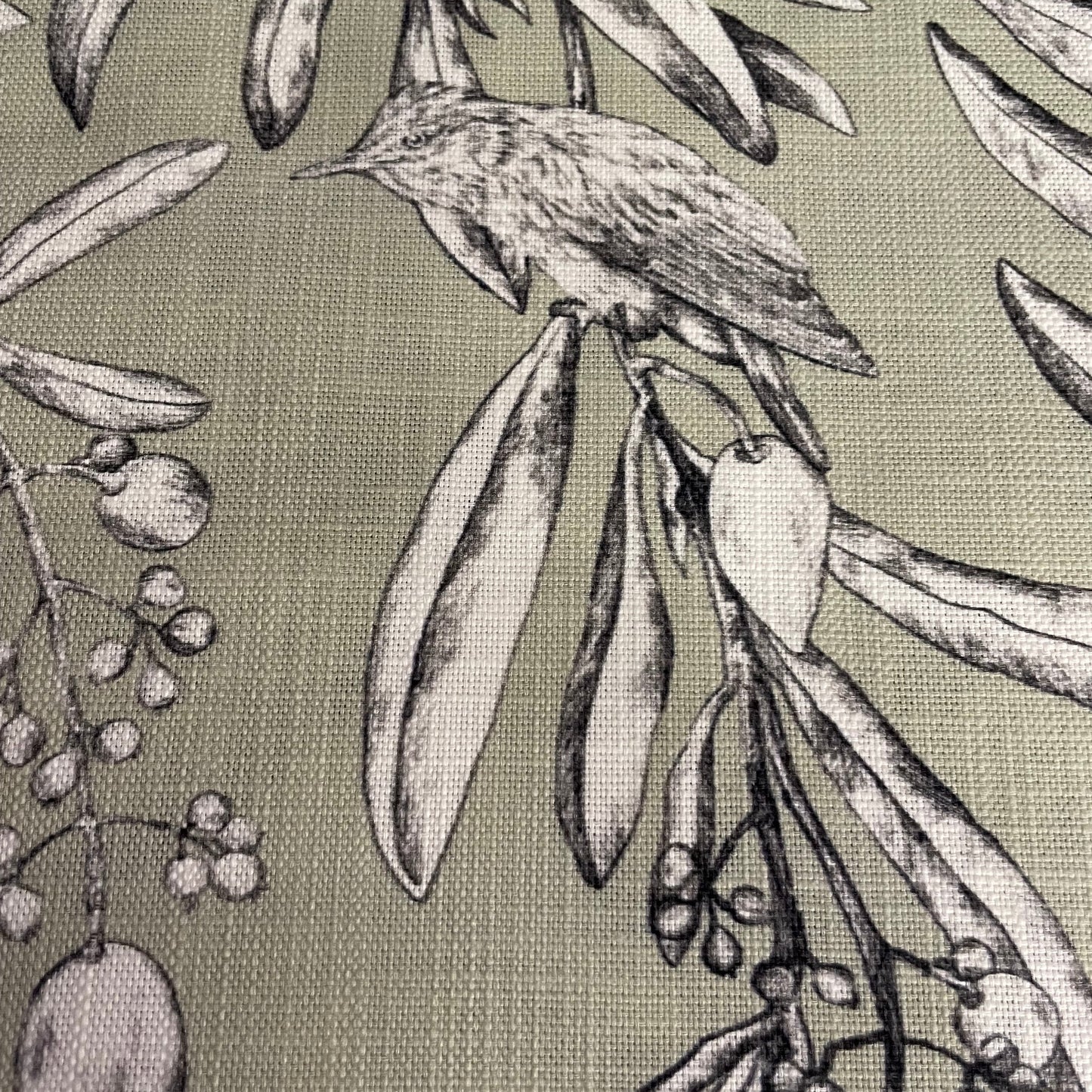 Raspberry Leaf Interiors Handmade Fabric Lampshade 30cm Drum Aviary Apple