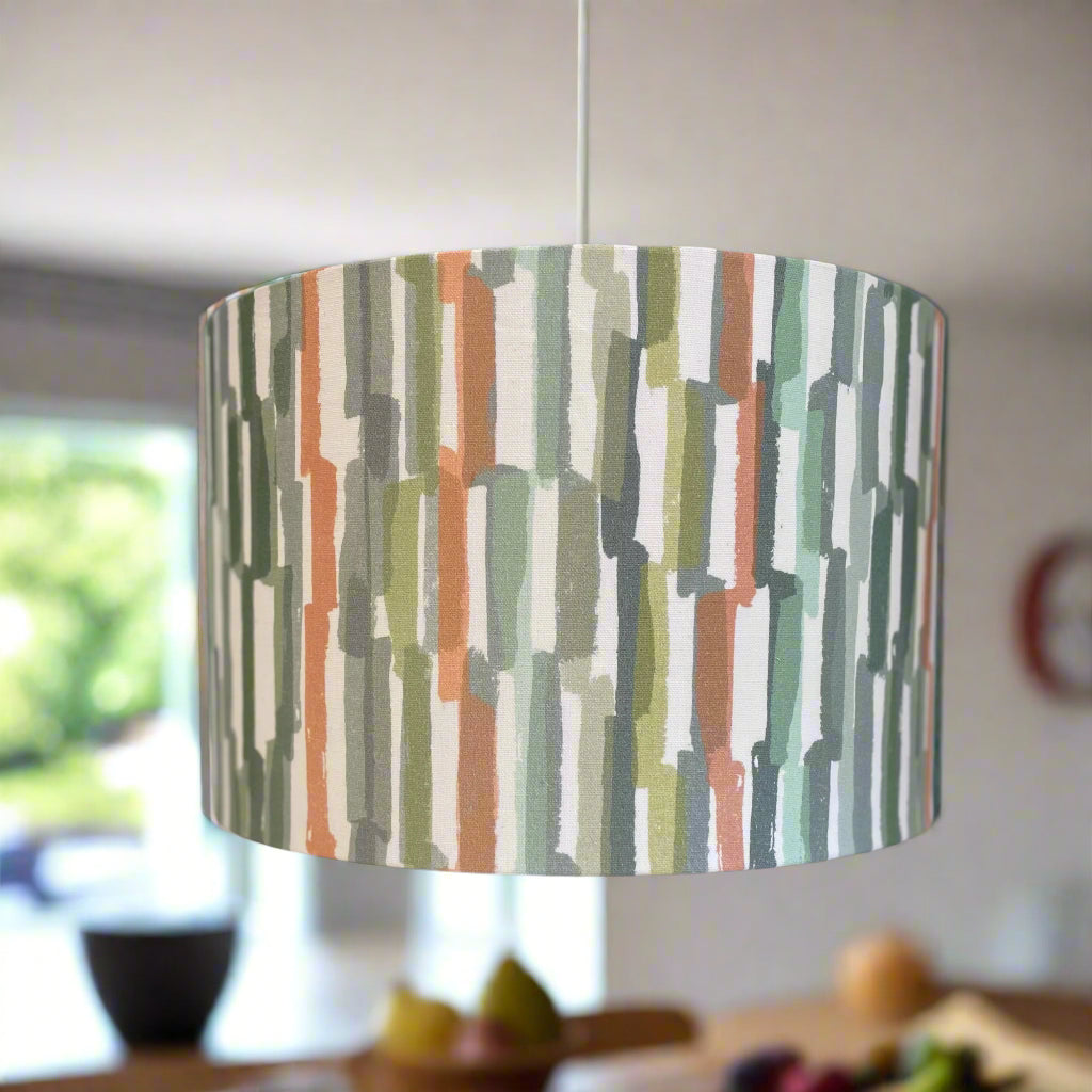 Raspberry Leaf Interiors Handmade Lampshade 40cm Drum Double Sided Morena Passion Flower