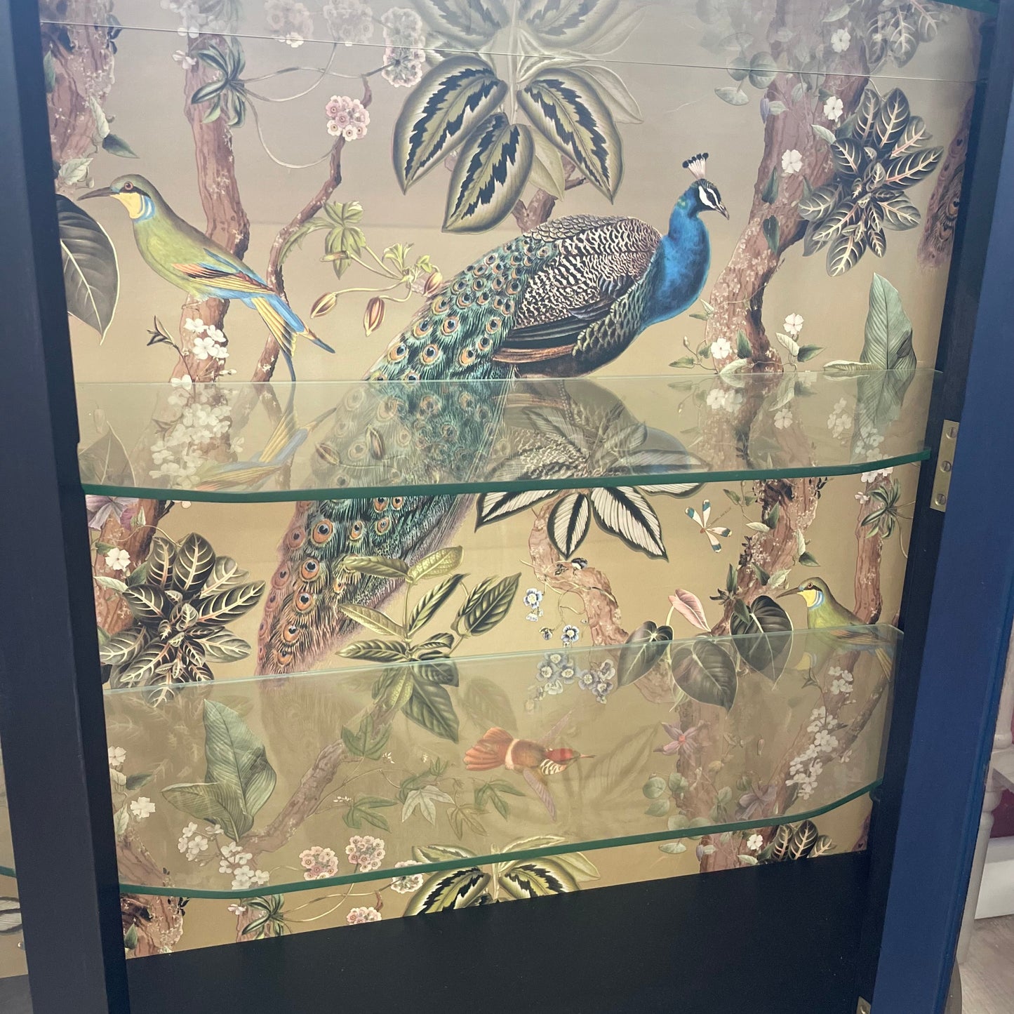 Black Vintage China Cabinet