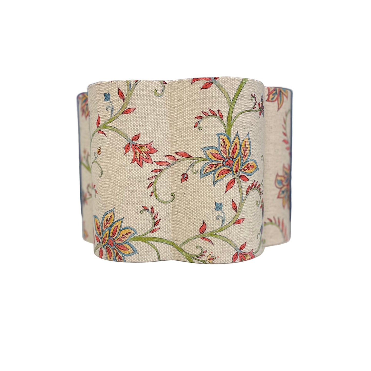 Raspberry Leaf Interiors Handmade Scalloped Lampshade Kentwell Poppy