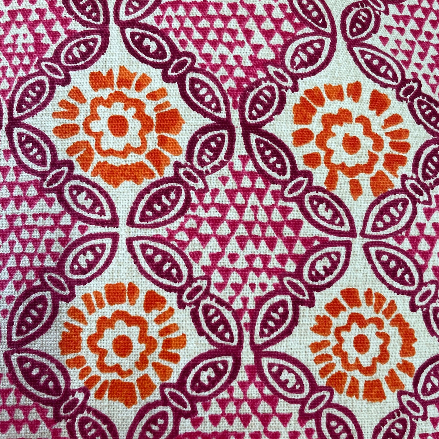 Raspberry Leaf Interiors Handmade Lampshade, 40cm Drum Stardust Hot Pink Fabric