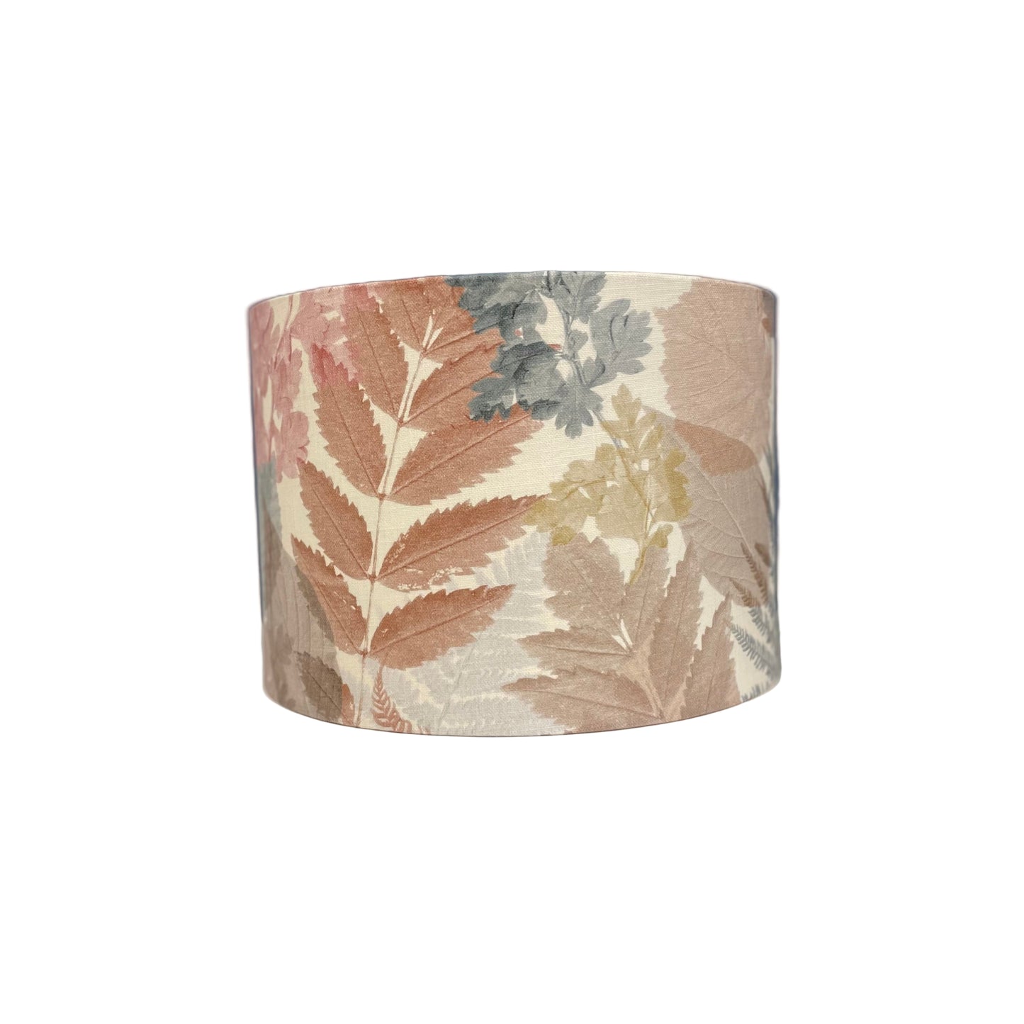 Raspberry Leaf Interiors Handmade Lampshade 30cm Drum Forest Clay