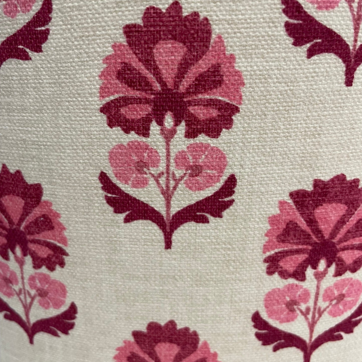 Raspberry Leaf Interiors Handmade Lampshade 30cm Drum Shani Carmine