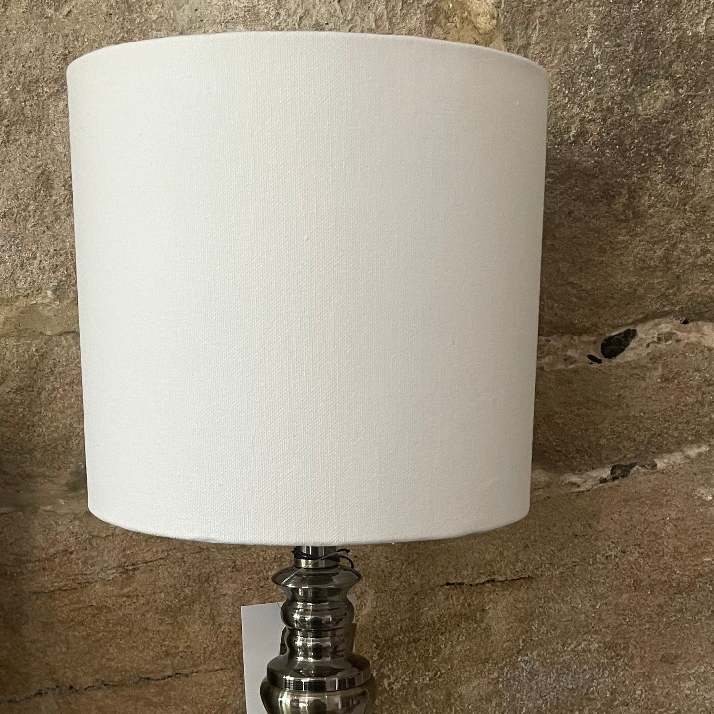Cotton Loose Scrunchie Lampshade Cover Ashbee Navy Fabric