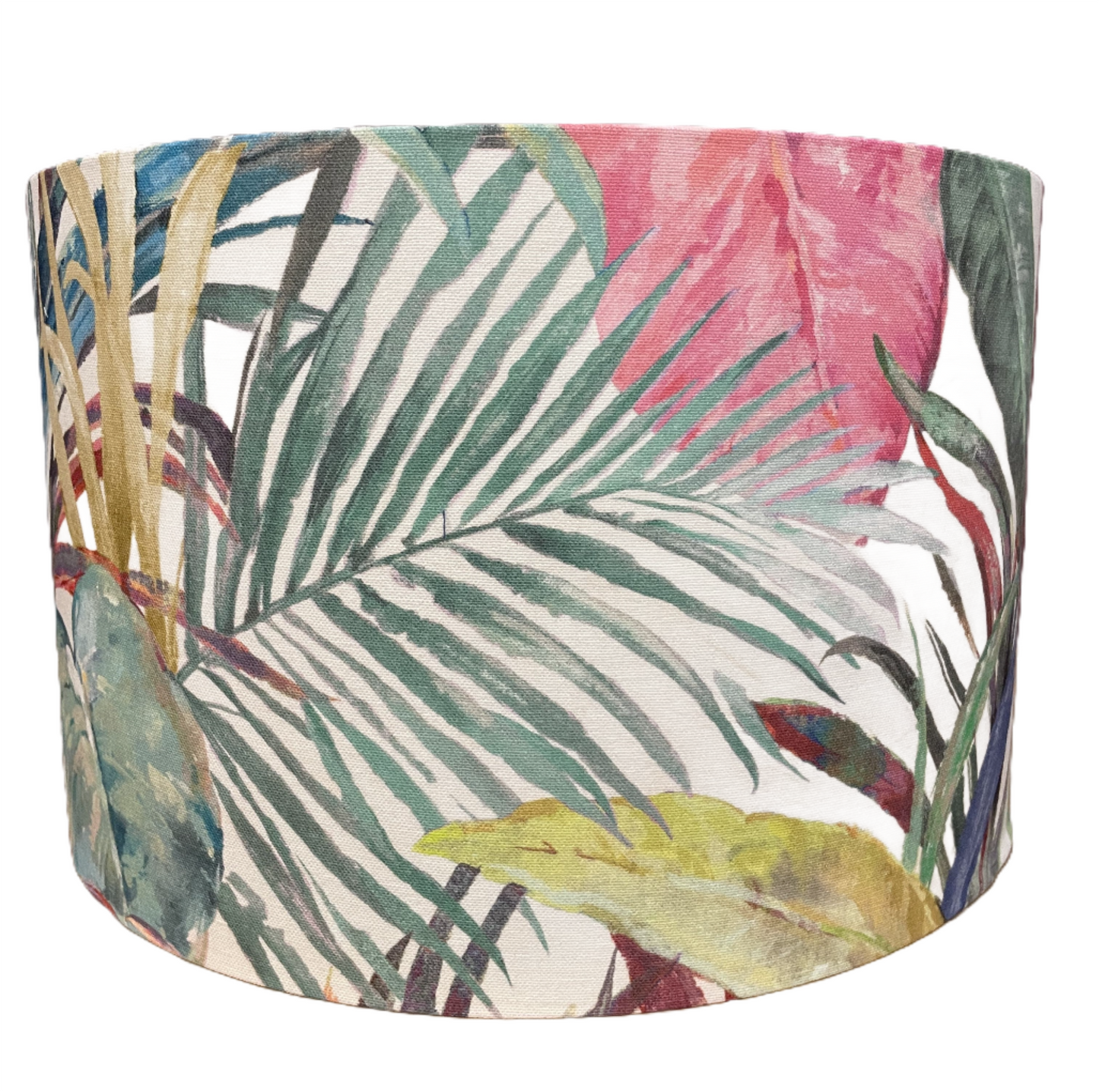 Raspberry Leaf Interiors Handmade Lampshade 40cm Drum Los Angeles Rainbow
