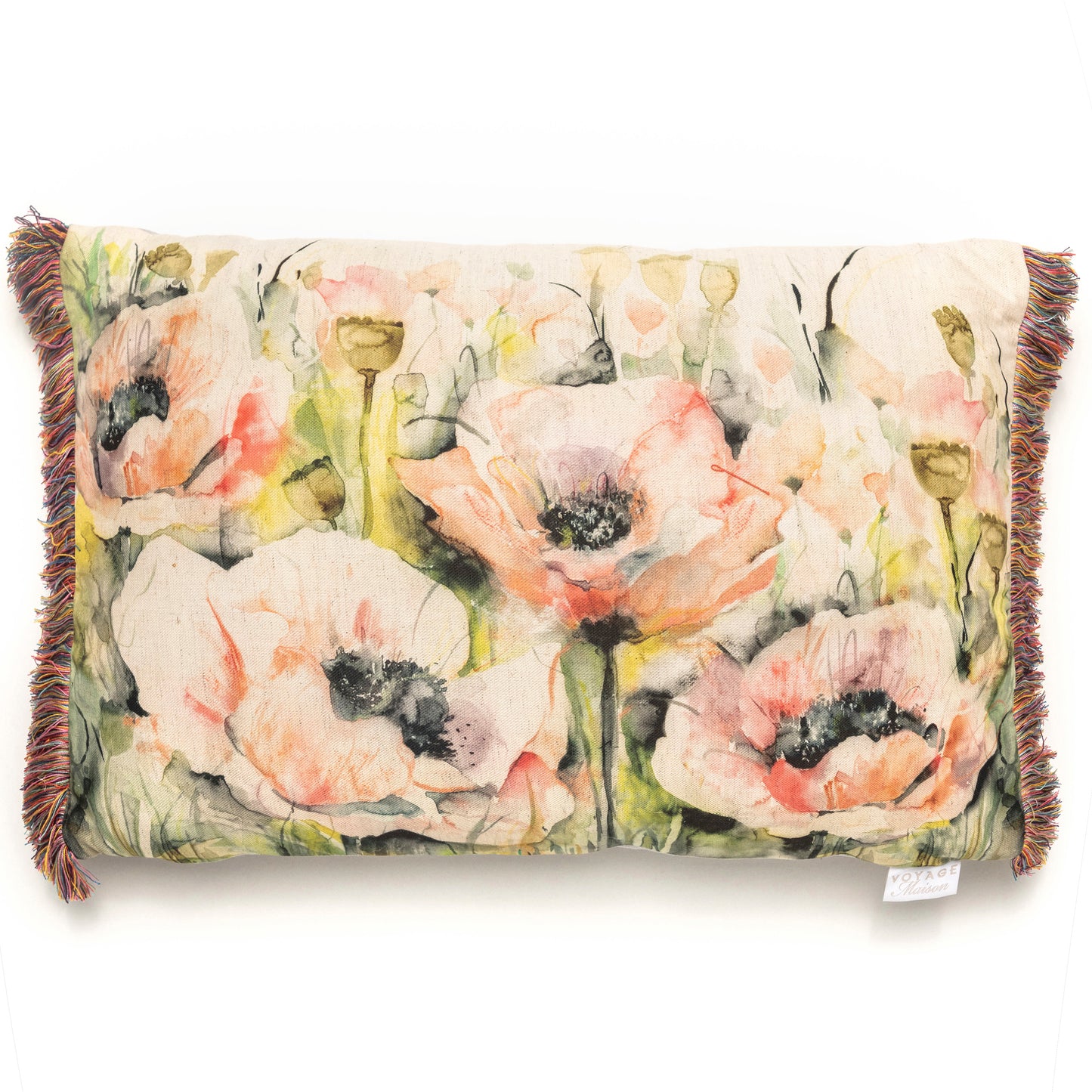 Voyage Maison Papavera Sweetpea Printed Cushion 40cm x 60cm