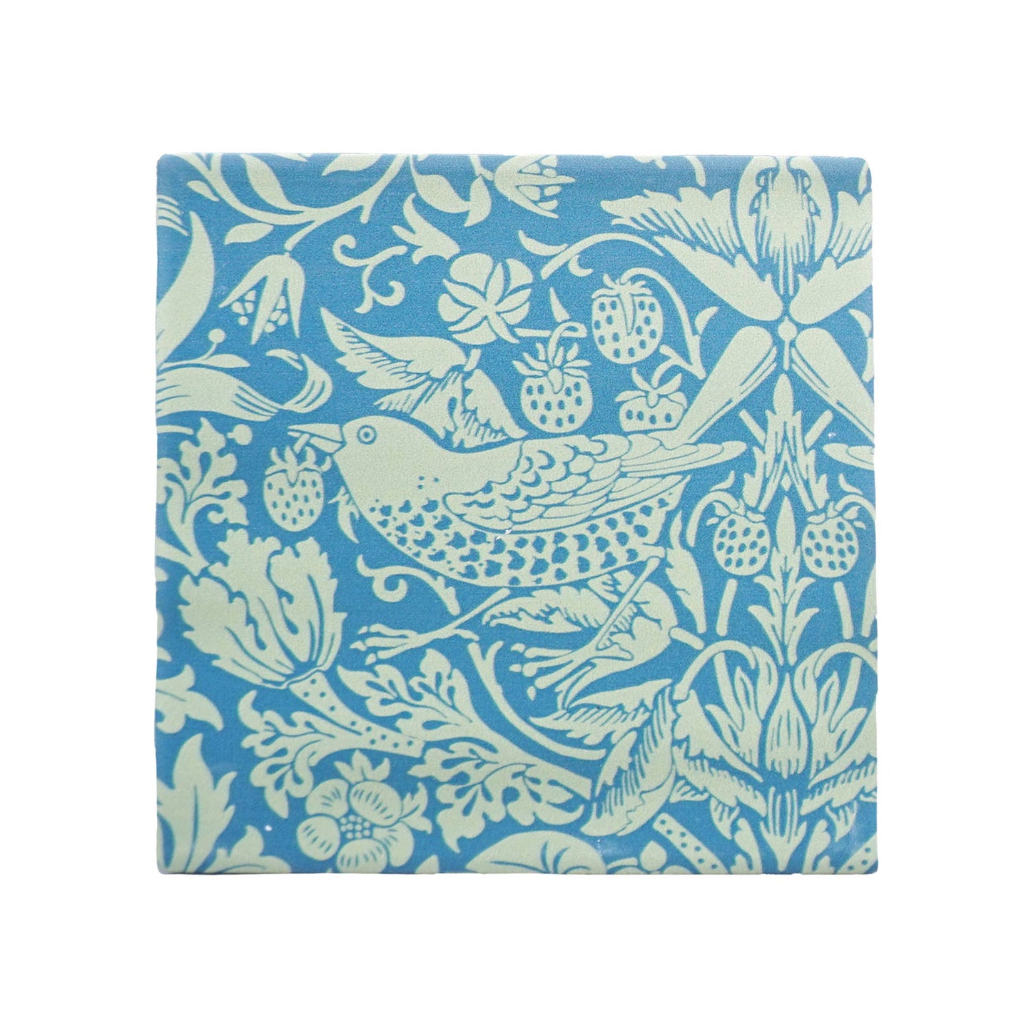 William Morris Ceramic Coasters Set 2 Sage Green