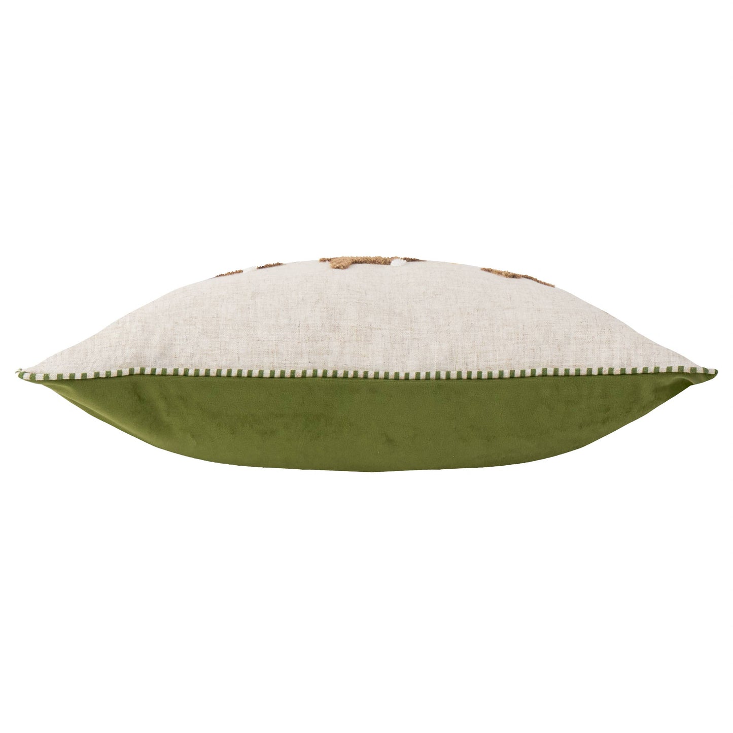 Ramble Hares Tufted Cushion Sage: Sage 30cm x 50cm