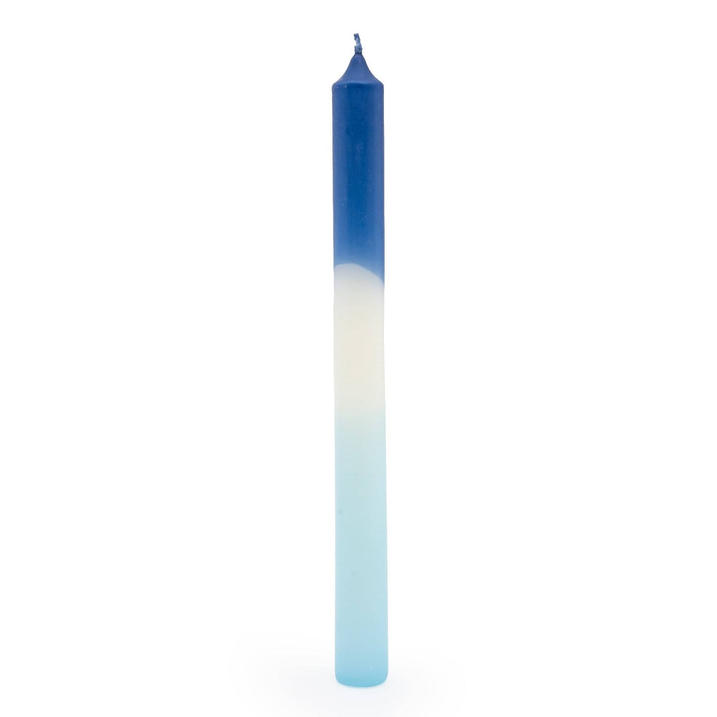 Two Tone Blue Dinner Candles Set of 6