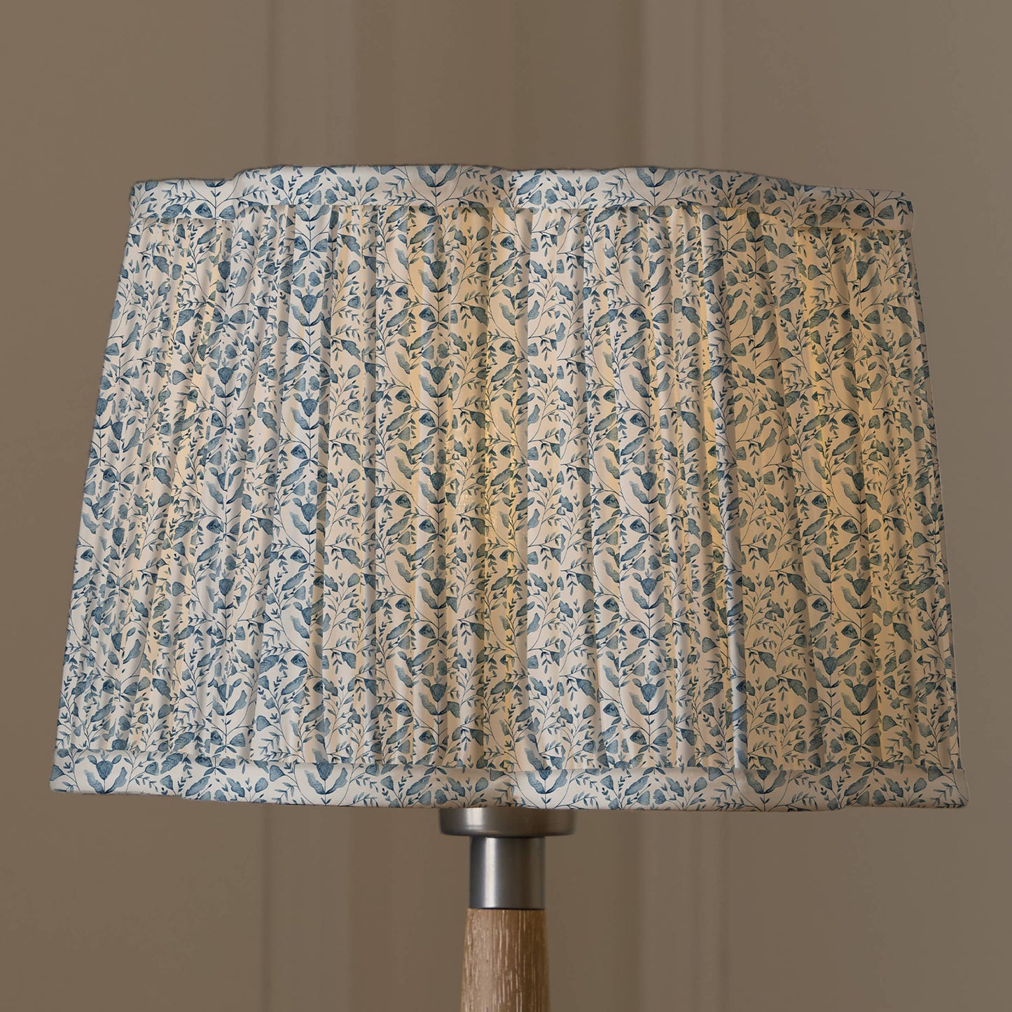 Voyage Maison Juna Pleated Scalloped Lamp Shade Denim 30cm