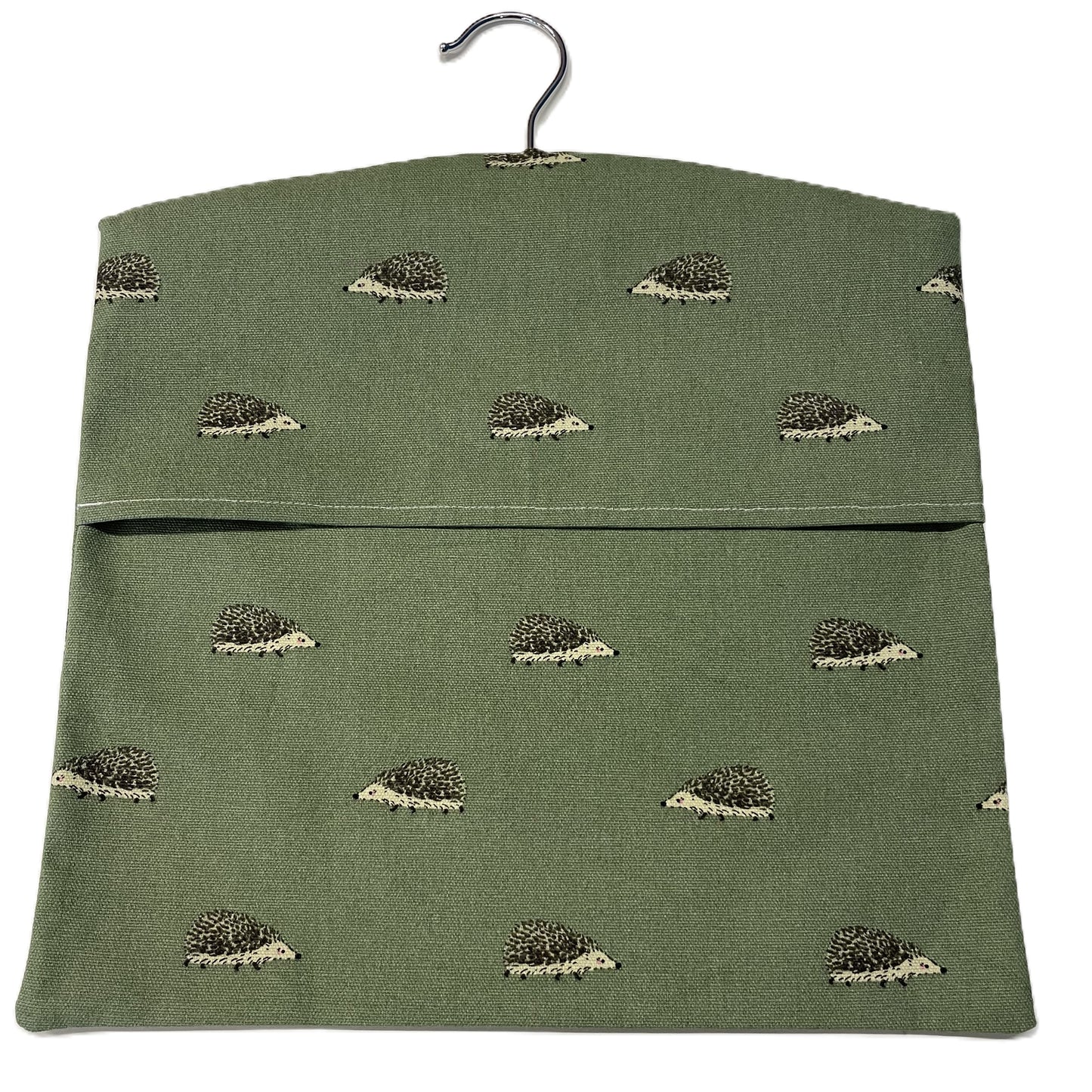 Raspberry Leaf Interiors Handmade Fabric Peg Bag Sophie Allport Hedgehog