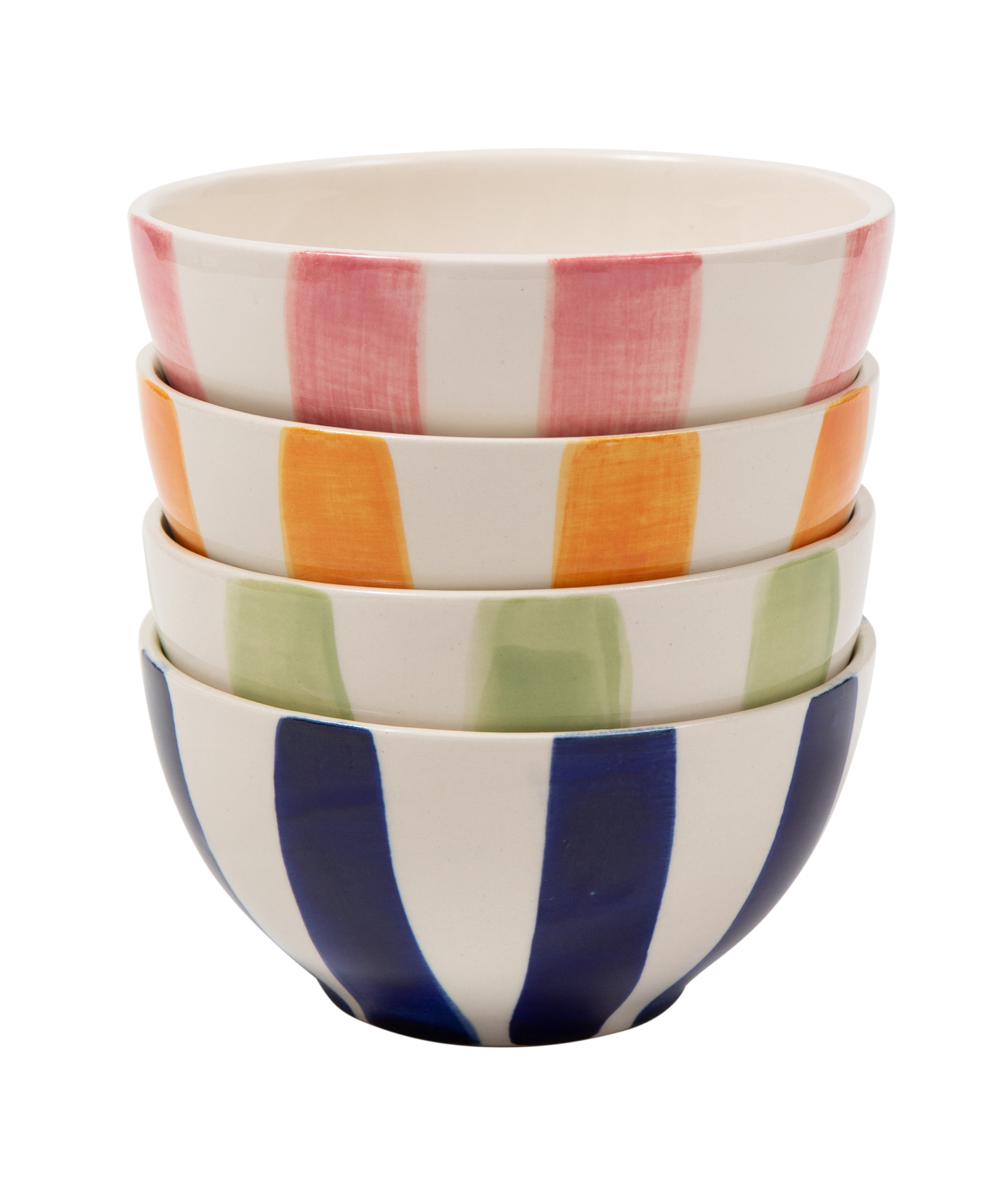 Handmade Bold Stripe Nibble Bowls