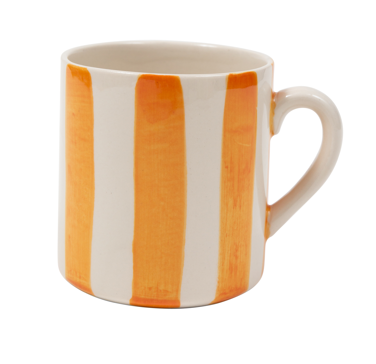 Bold Stripe Ceramic Mug Handmade Handpainted