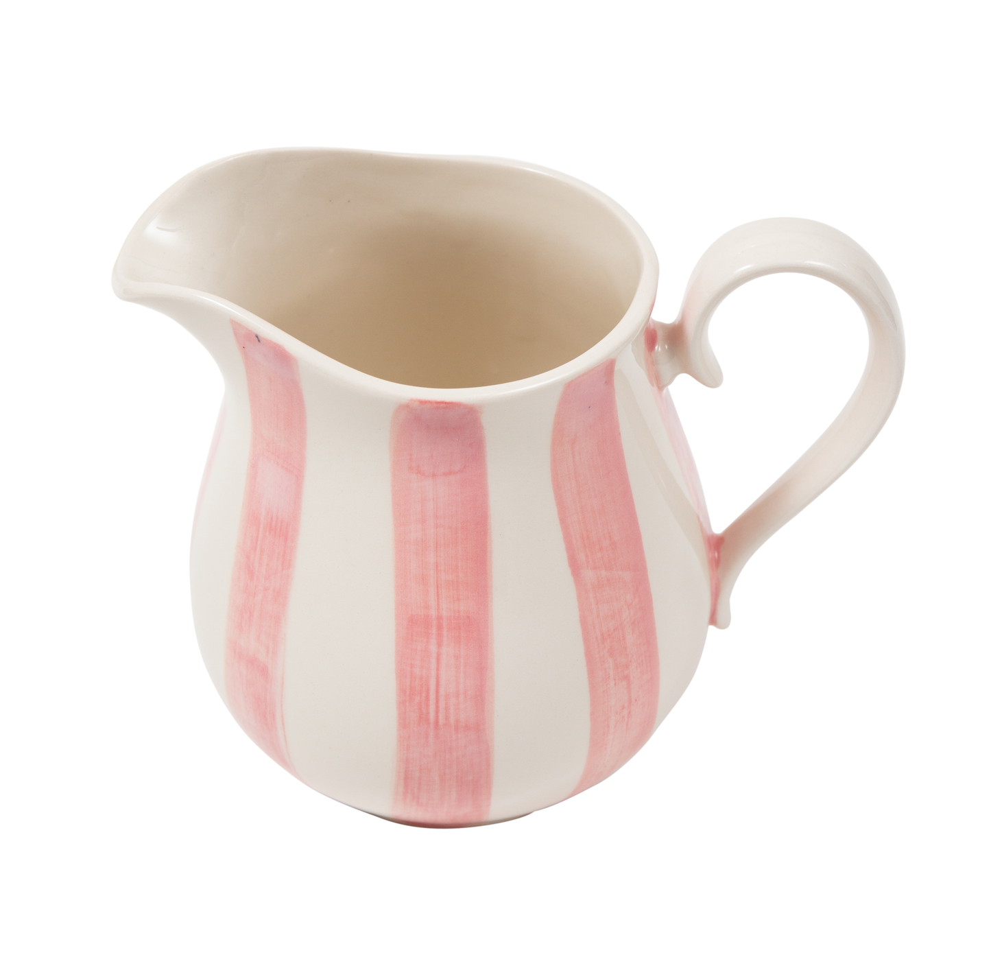 Handpainted Stripe Pitcher Jugs