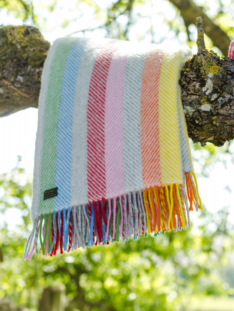 Tweedmill Rainbow Stripe Throw