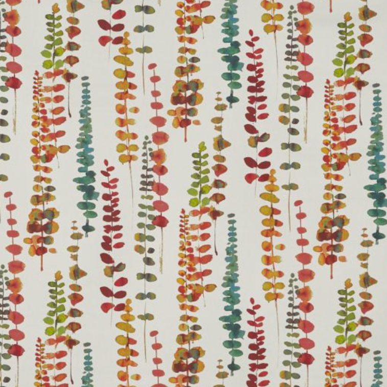 Raspberry Leaf Interiors Handmade Lampshade Oslo Peacock and Santa Maria Rainbow