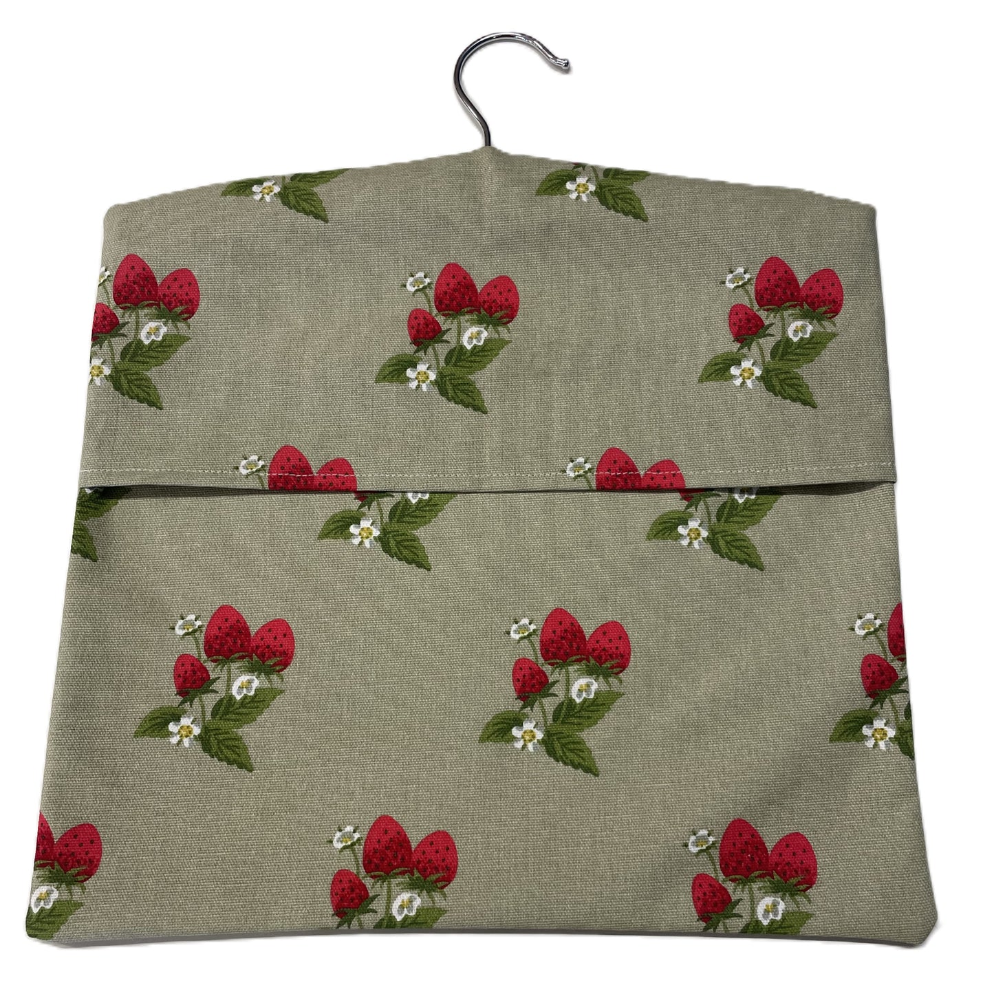Raspberry Leaf Interiors Handmade Fabric Peg Bag Sophie Allport Strawberries
