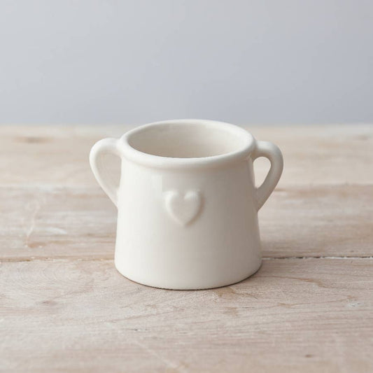 Gainsborough Ceramic Heart Planter Pot