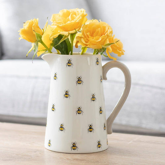Bee Ceramic Flower Jug 17cm