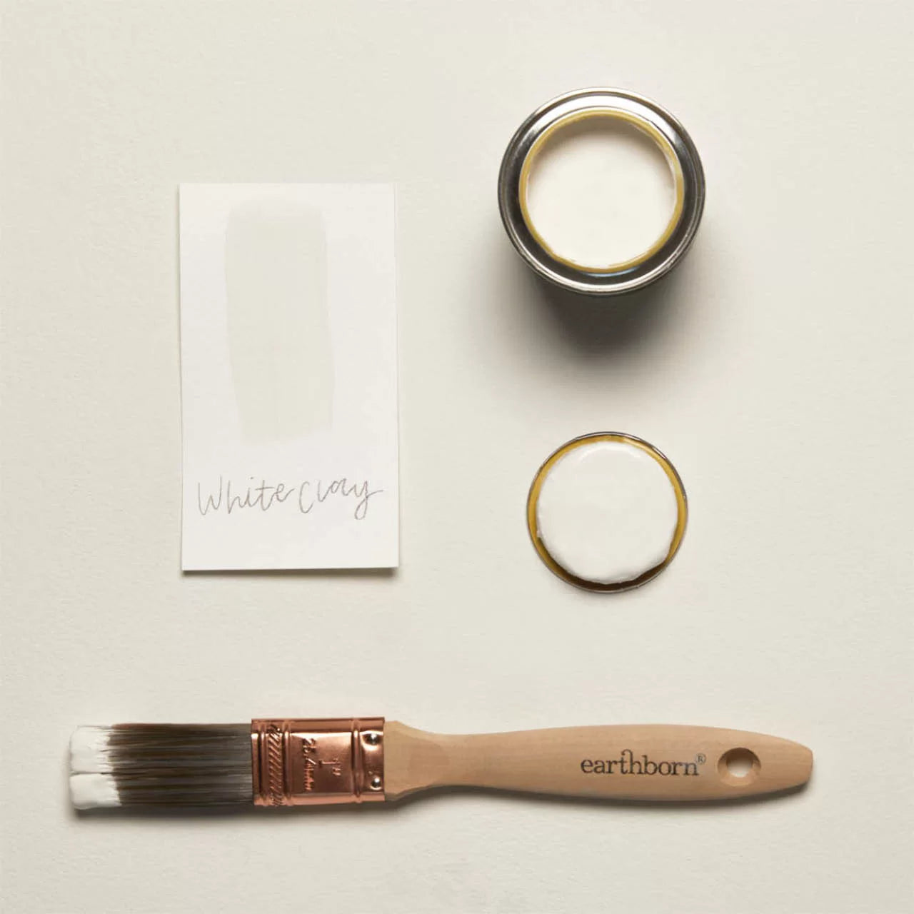 Earthborn White Clay Breathable Claypaint 2.5 Litre Tin | Raspberry Leaf Interiors Scotland UK