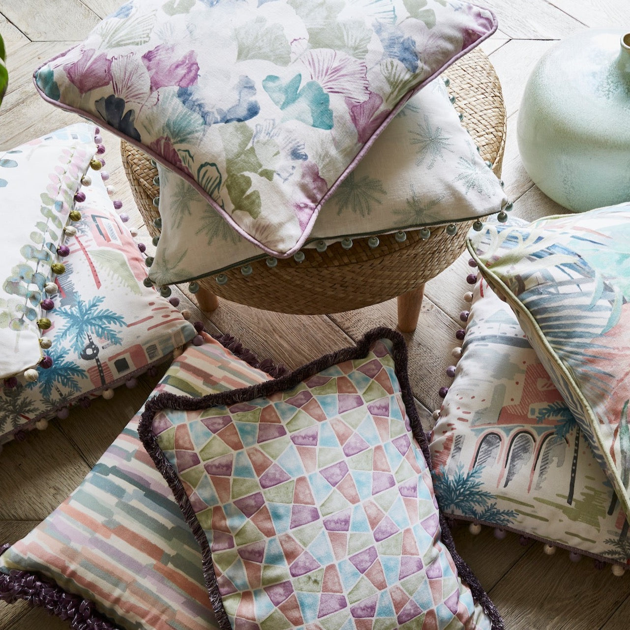 Made to order bespoke Prestigious Textiles Fabric Cushions | Raspberry Leaf Interiors East Lothian 