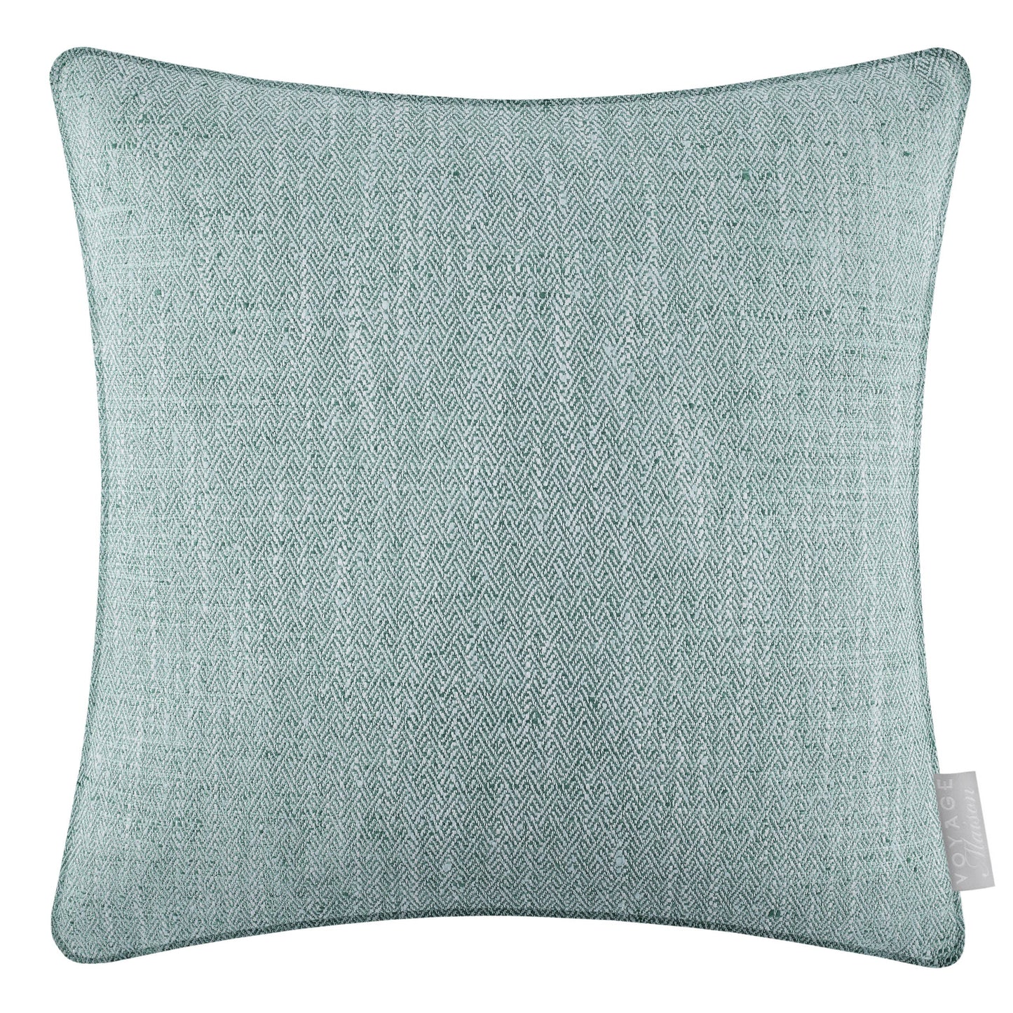 Voyage Maison Jedburgh Textured Woven Square Cushion Teal 50 x 50cm