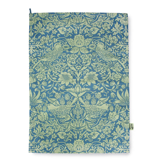 William Morris Recycled Cotton Dish Towel Sage Green