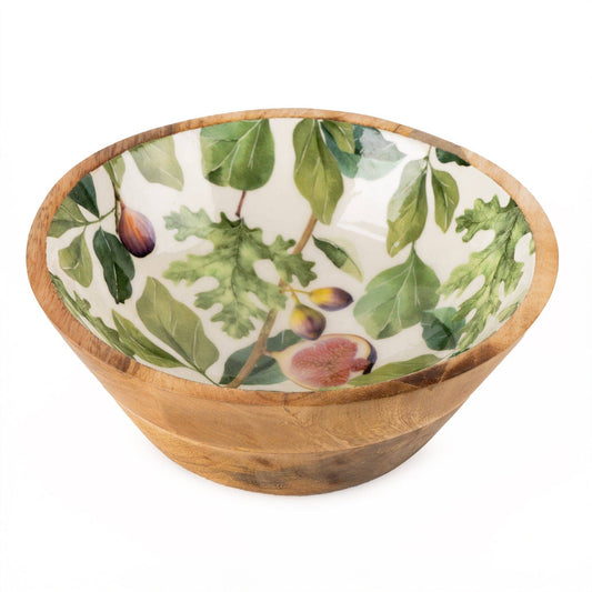 Small Mango Wood Bowl  Figs Design