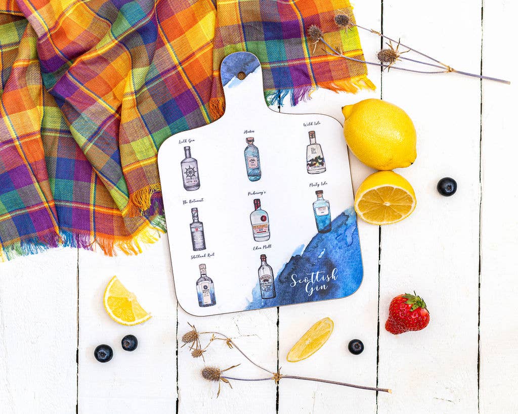 Scottish Gin Mini Chopping Board