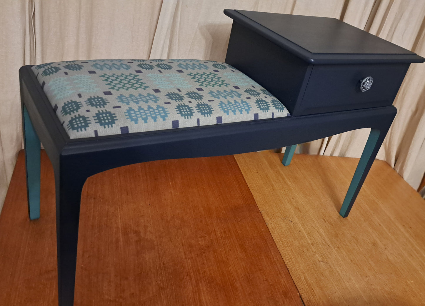 Vintage Telephone Table Upcycled