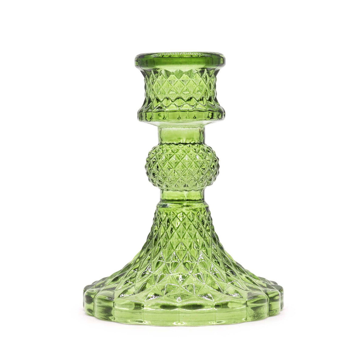 Vintage Style Glass Candle Holder