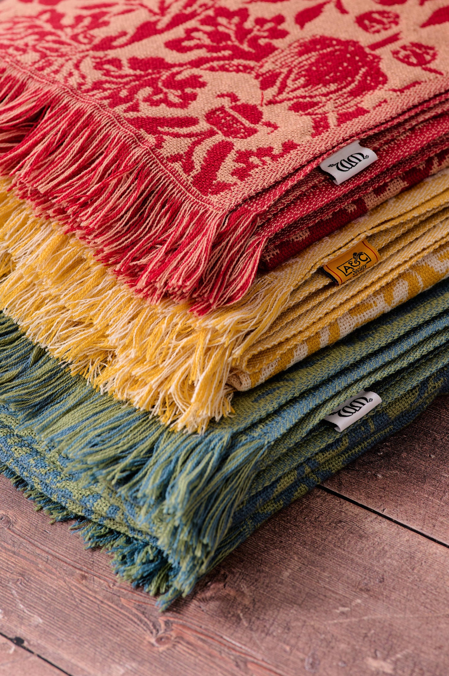 William Morris Recycled Blanket Sage Green
