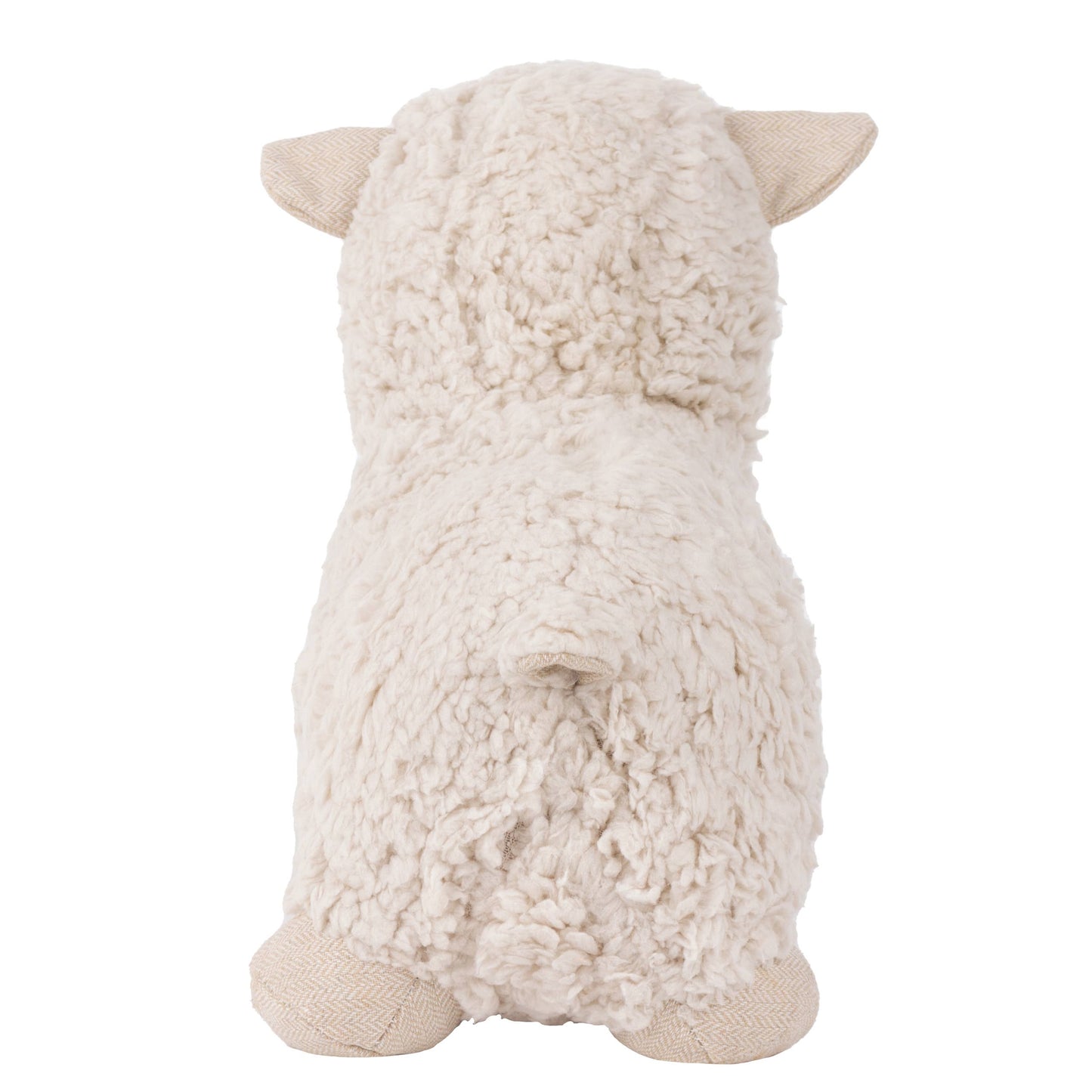 Sheep Shearling Fleece Door Stop White