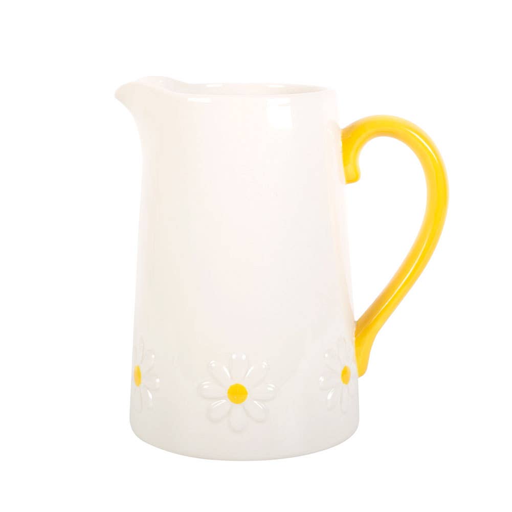 Daisy Ceramic Flower Jug 17cm