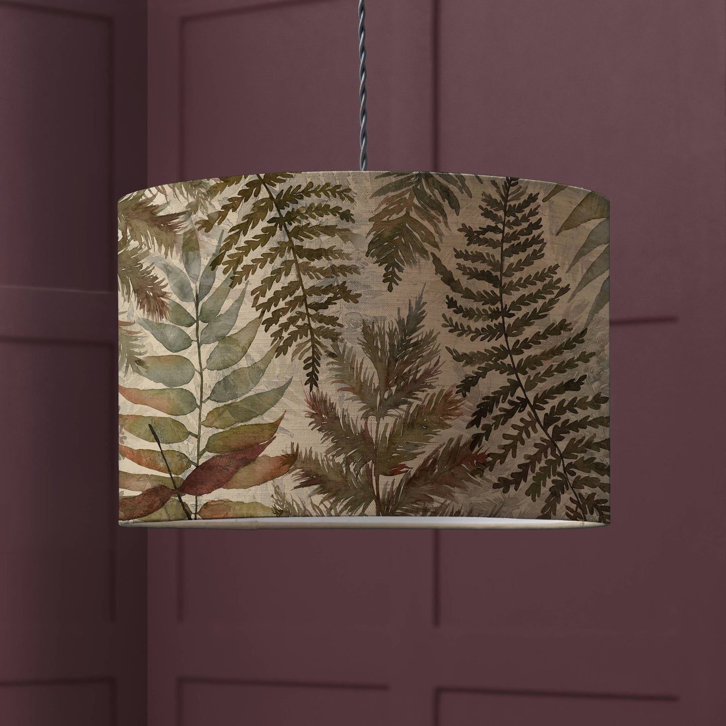 Elowen Eva Printed Lamp Shade Mulberry 30cm