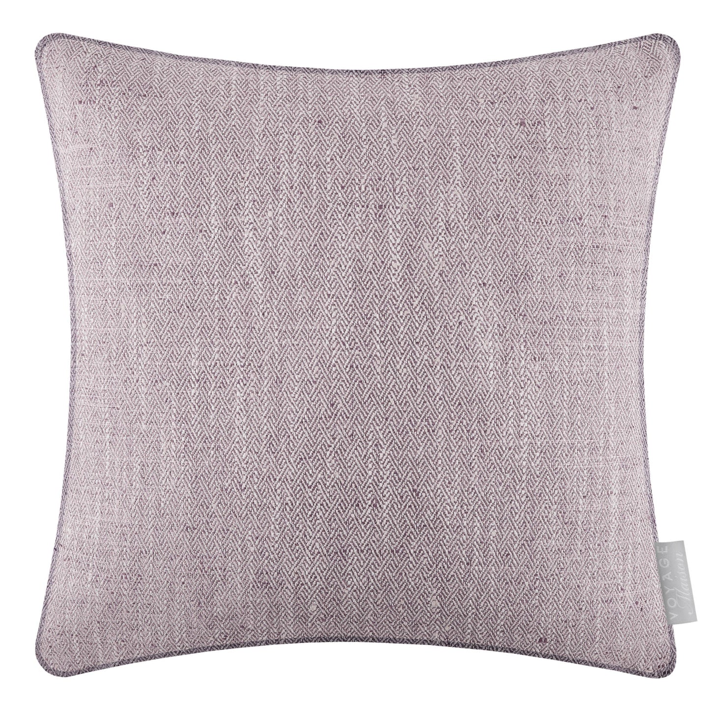 Voyage Maison Jedburgh Textured Woven Square Cushion Heather 50 x 50cm