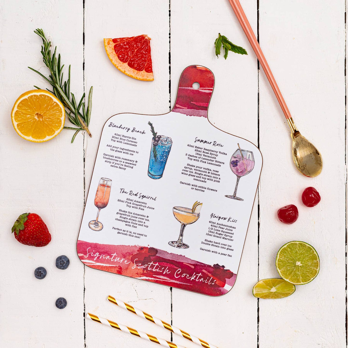 Signature Scottish Cocktail Mini Chopping Board
