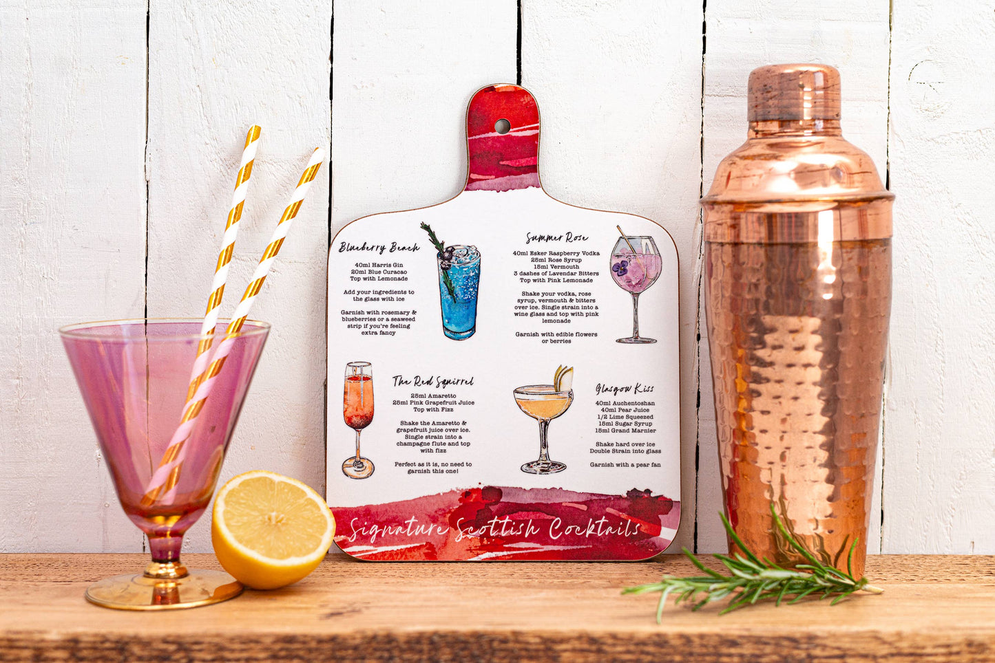 Signature Scottish Cocktail Mini Chopping Board