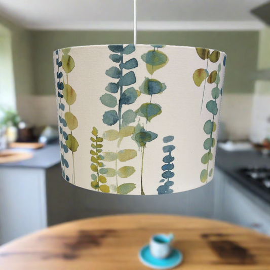 Raspberry Leaf Interiors Handmade Lampshade 30cm Drum Santa Maria Oasis